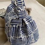 Grande sacoche bandoulière canvas imprimée femme - Vignette | Ma sacoche