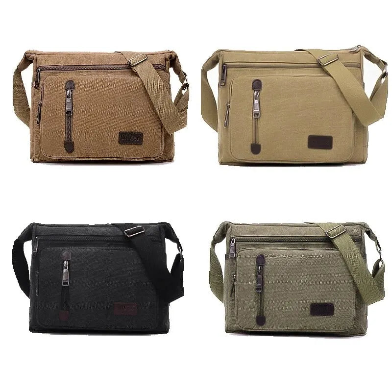 Sacoche bandoulière retro homme ajustable