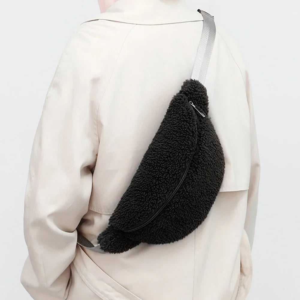 Sacoche banane peluche stylée