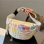 Sacoche banane femme en velours imprimée - Vignette | Ma sacoche