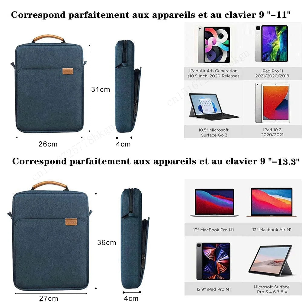 Sacoche pour tablette iPad fonctionnelle