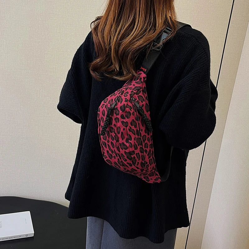 Sacoche banane femme tendance léopard