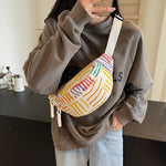 Sacoche banane femme en velours imprimée - Vignette | Ma sacoche