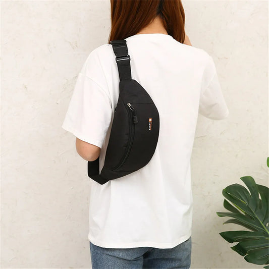 Sacoche banane en toile pour femme