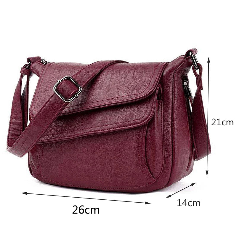 Sacoche bandoulière en cuir femme élégante