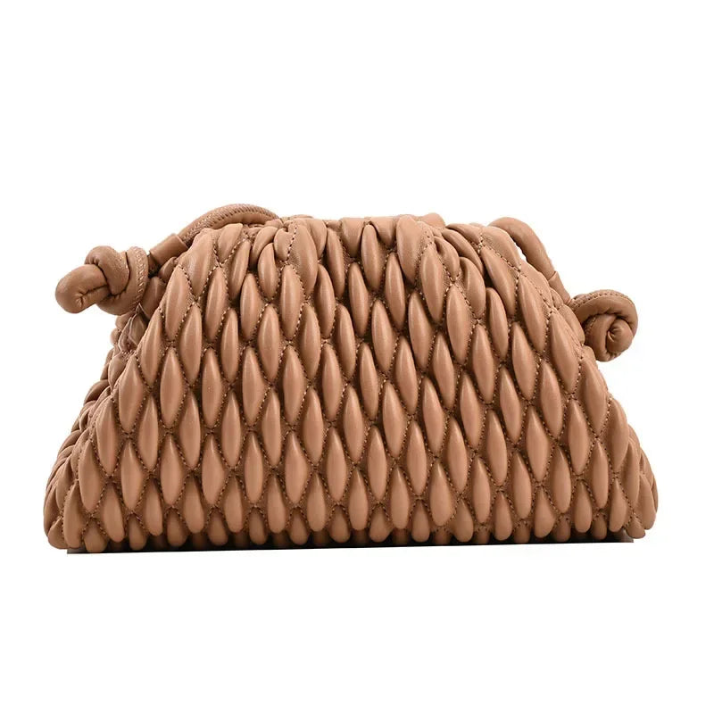 Sacoche chic matelassée femme beige