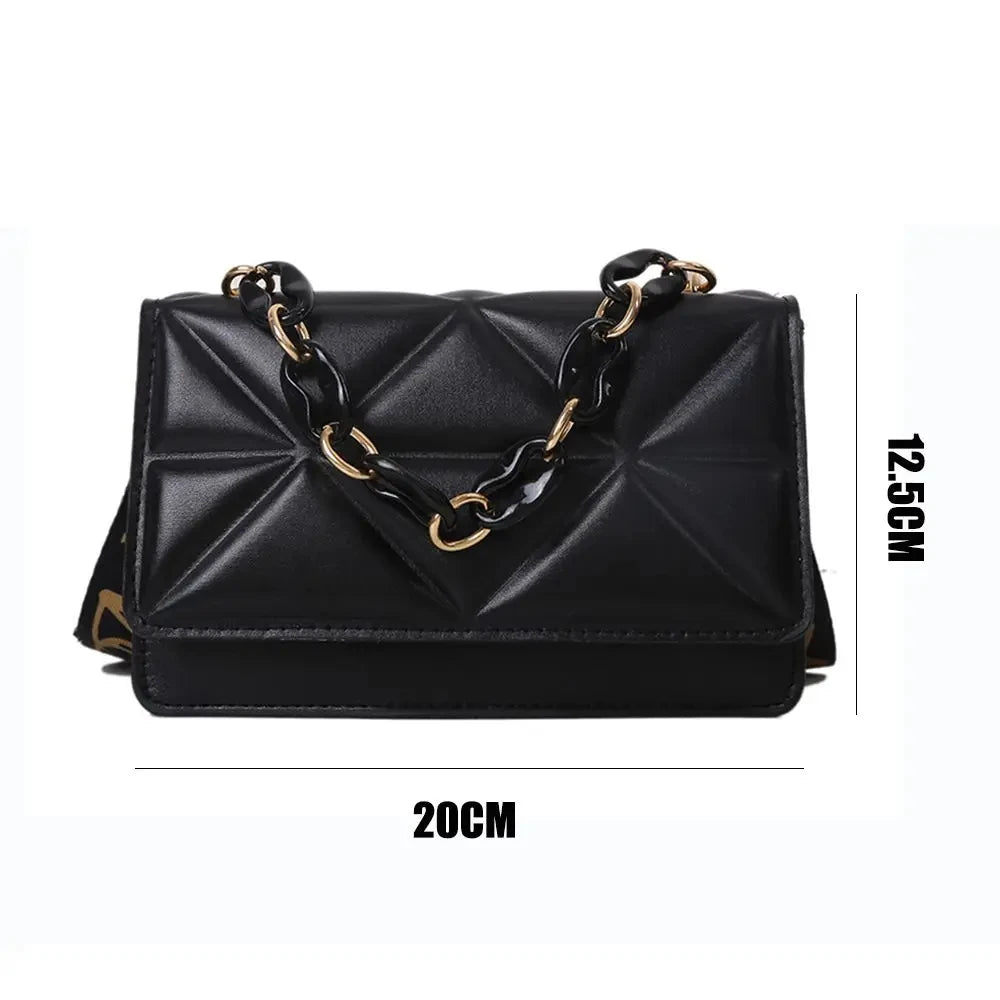 Sacoche rembourrée carreaux femme chic